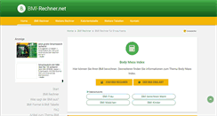 Desktop Screenshot of bmi-rechner.net